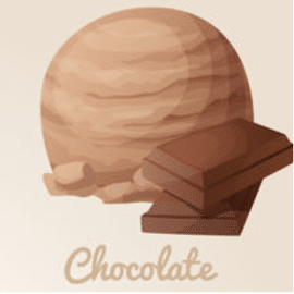 chocolade ijs